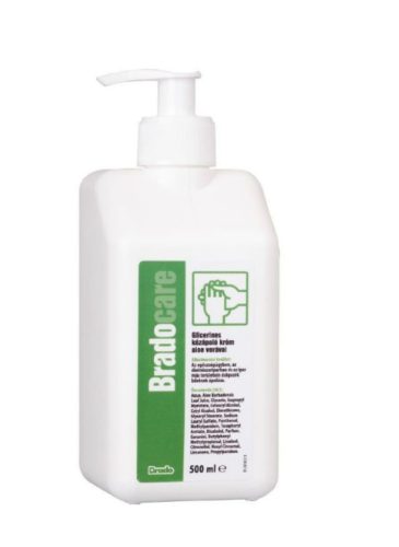 Kézbalzsam pumpás 500 ml glicerines Bradocare Aloe Vera