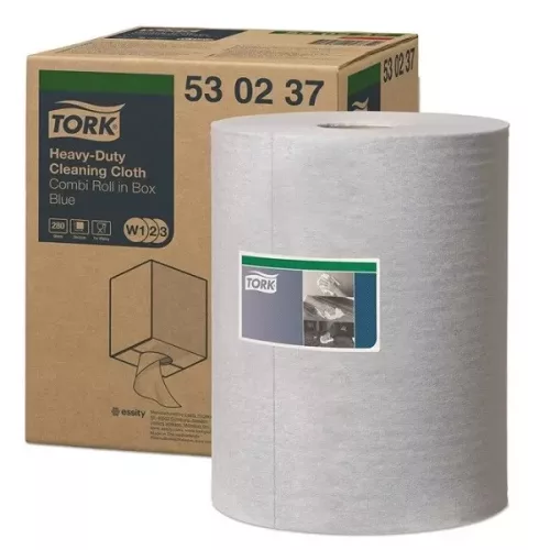 Ipari törlő tekercses nagyteljesítményű kombi 106 m/tek 1 tek/doboz W1/W2/W3 TORK_530237 kék