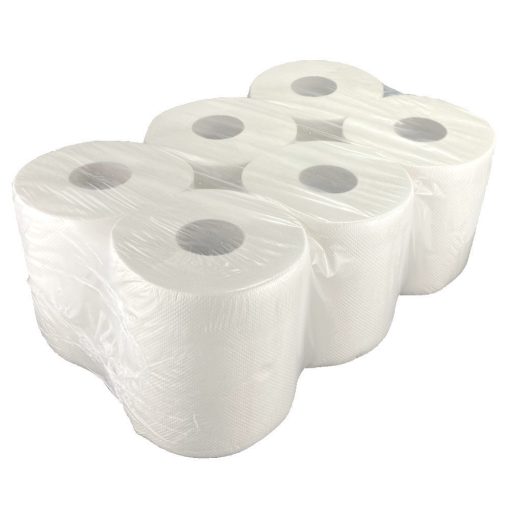 Kéztörlő 2 rétegű tekercses átmérő: 19 cm fehér 6 tekercs/karton 19 CF EcoLucart_861081