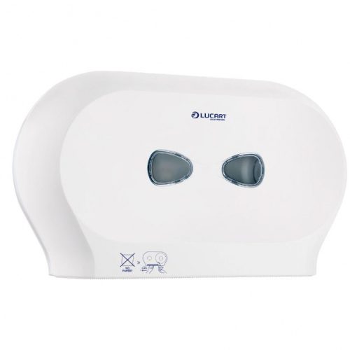 Adagoló kistekercses toalettpapírhoz műanyag fehér Twin Mini Jumbo Lucart_892377