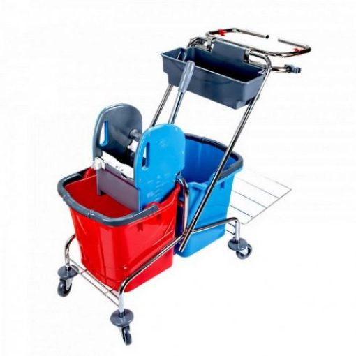 Takarítókocsi króm vázas 2 x 25 liter CK760-T