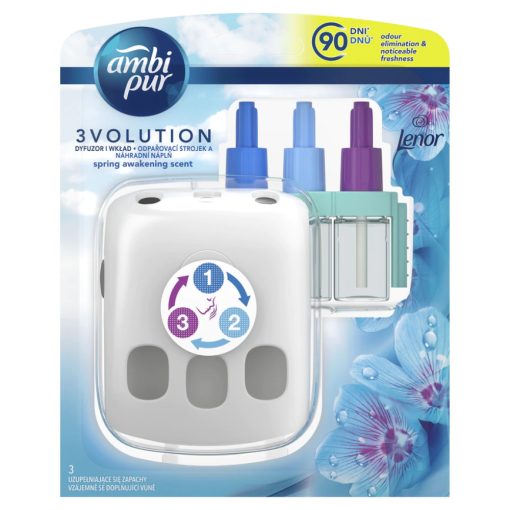 Légfrissítő elektromos kezdőcsomag 20 ml Ambi Pur 3 Volution Lenor Spring