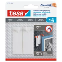   Akasztószög öntapadós, érzékeny felületekhez 1 kg teherbírású 2 darab/bliszter Tesa Powerstrips
