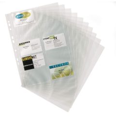   Névjegykártyatartó betét, 80 zseb/betét, 10 betét/csomag Visifix, Durable