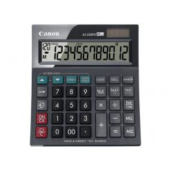   Számológép asztali 12 számjegy, döntött kijelző, Canon, AS-220RTS