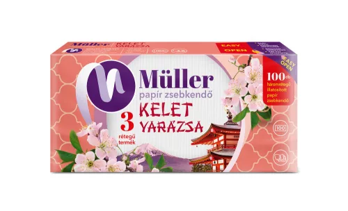 Papírzsebkendő 3 rétegű 100 db/csomag Kelet Varázsa