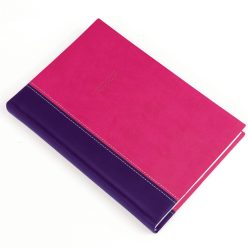   Határidőnapló Linett A/5, napi fehér lapokkal lila-pink Realsystem 2026.