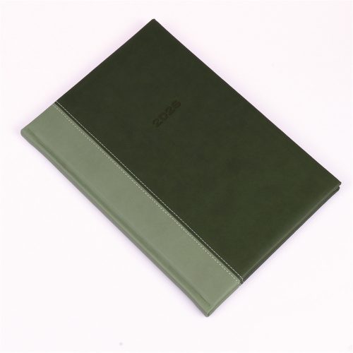 Határidőnapló Linett B/5, heti fehér lapokkal zöld-zöld Realsystem 2026.