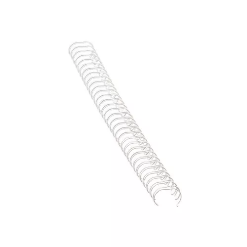 Fém spirál 3:1, 10mm, 51-80lap, Fellowes® 100 db/doboz, fehér