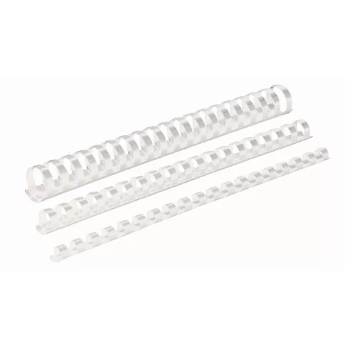 Spirál műanyag, 14mm, 81-100lap, 100 db/doboz, Fellowes® fehér