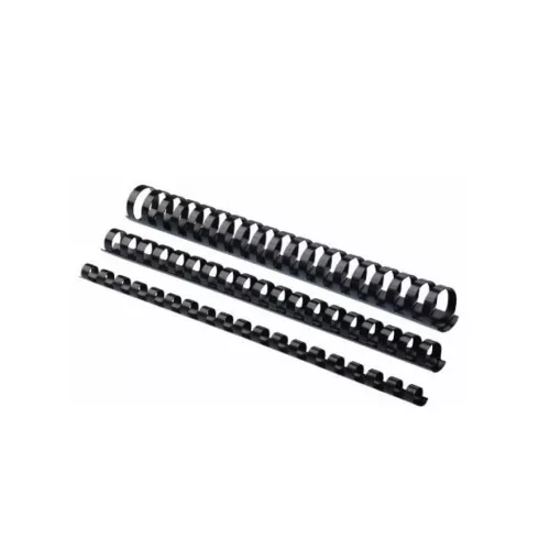 Spirál, műanyag, 22mm, 151-180lap, 50 db/doboz, Fellowes® fekete