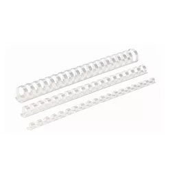   Spirál műanyag, 38mm, 281-340lap, 50 db/doboz, Fellowes® fehér