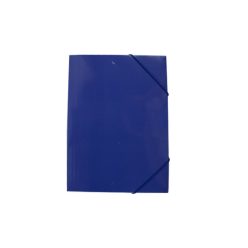 Gumis mappa A4, 400g. karton EVOffice kék