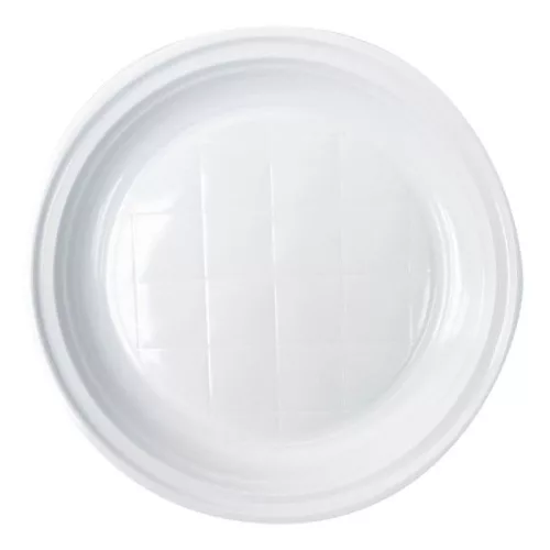 Tányér lapos D 22 cm műanyag 100 db/csomag fehér