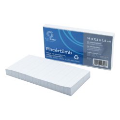   Pincértömb vonalas újrahasznosított 14x7,2x1,5 cm, ragasztott Bluering®