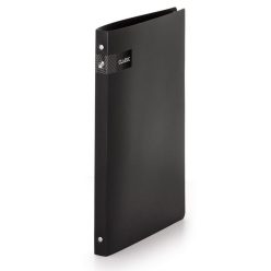   Gyűrűskönyv A4, 4 gyűrűs 2cm gerinc PP, Karton P+P Opaline fekete