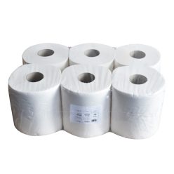   Kéztörlő 2 rétegű tekercses átmérő: 19 cm 100% cellulóz 84 m/tekercs 6 tekercs/karton hófehér