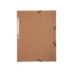 Gumis mappa karton  prespán A/4 Exacompta barna