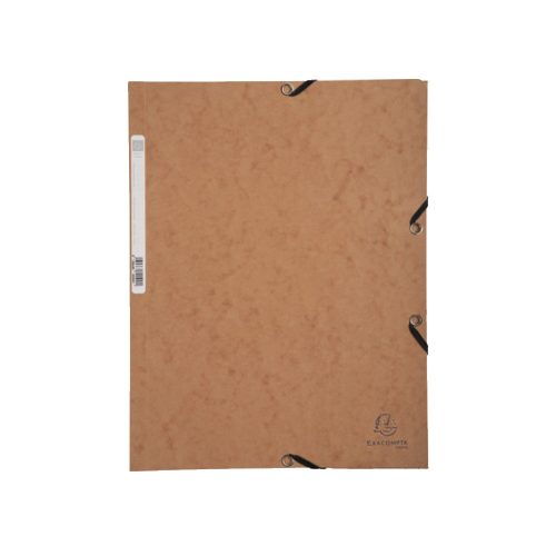 Gumis mappa karton  prespán A/4 Exacompta barna