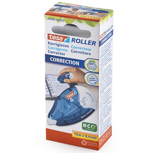 Hibajavító roller 8,4mm x 14m utántölthető, cserélhető betétes Tesa