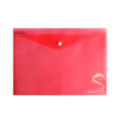   Irattartó tasak A4, PP patentos Bluering® transzparens piros