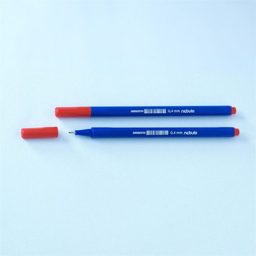 Rostirón, tűfilc 0,4mm, háromszög test Nebulo 722-B, piros