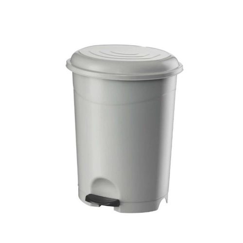 Szemeteskuka pedálos műanyag 12 literes fehér UP126-001