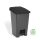 Szemeteskuka pedálos műanyag 70 literes antracit/fekete UP228-216