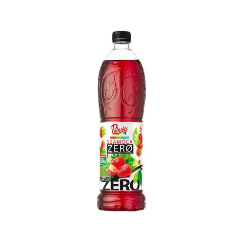 Gyümölcsszörp 1l, szamóca Zero Pölöskei