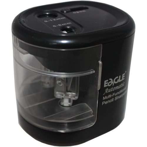 Hegyező asztali 2 lyukú elektromos elemes és hállózati adapterrel működtethető EG5161 Eagle fekete