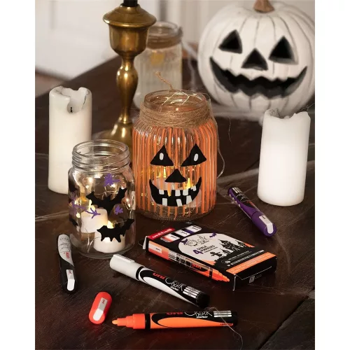 Krétamarker folyékony 1,8-2,5mm Uni-Posca PWE-5M 4 db-os Halloween készlet