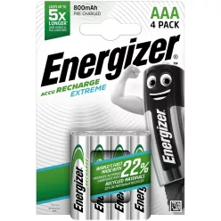Akkumulátor AAA mikro 800mAh Extreme 4 db/csomag, Energizer
