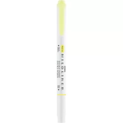   Szövegkiemelő 1,0/3,5 mm, kétvégű, Zebra Mildliner Fluorescent, sárga