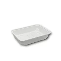   Elviteles doboz alj, szögletes 500 ml PP 50 db/csomag, fehér