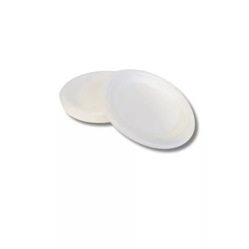Tányér D 19,7 cm komposztálható cukornád 125 db/csomag, natúr