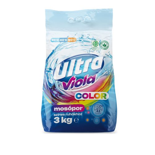 Mosópor 3 kg (43 mosás) színes ruhákhoz Ultra Viola Color
