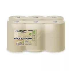   Toalettpapír 2 rétegű közületi átmérő 18,2 cm laponkénti adagolás 12 tek/csom EcoNatural L-ONE MI Lucart_812506 havana