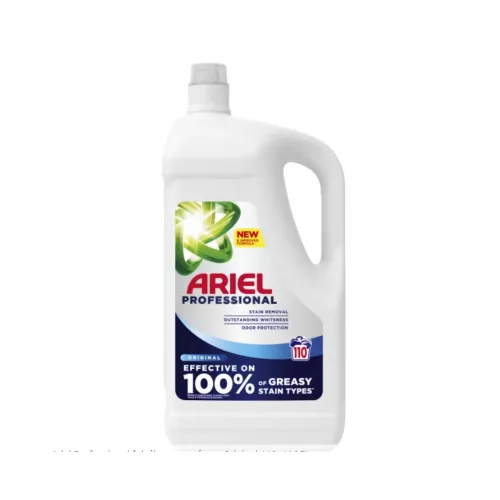 Mosógél 4,995 liter (111 mosás)  Ariel Professional Original fehér ruhákhoz