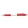 Golyóstoll 0,7mm, piros átlátszó test, Penac CCH-3, írásszín piros