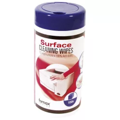   Műanyag tisztító kendő számítástechnikai eszközökhöz, Fornax 100 db/doboz,