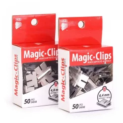   Iratcsíptető fűzőkapocs 6,4mm, 50 db/doboz, Ico Magic clipper