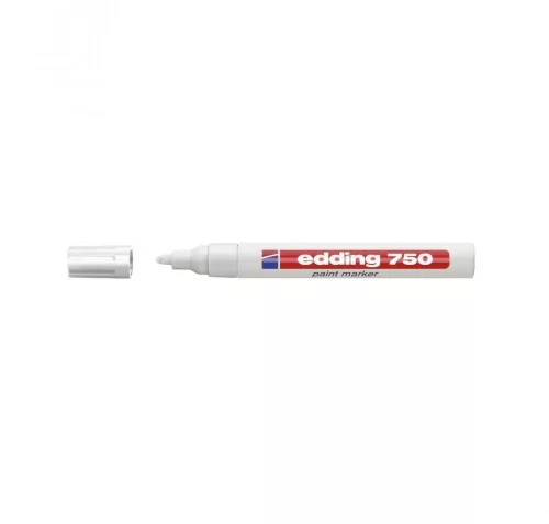 Lakkmarker 2-4mm, kerek Edding 750 fehér