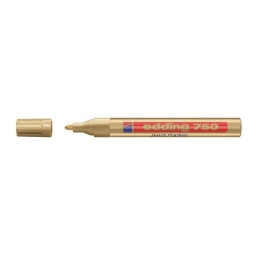 Lakkmarker 2-4mm, kerek Edding 750 arany