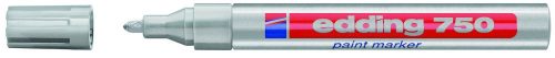 Lakkmarker 2-4mm, kerek Edding 750 ezüst