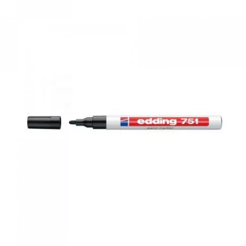 Lakkmarker 1-2mm, kerek Edding 751 fekete