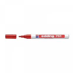 Lakkmarker 1-2mm, kerek Edding 751 piros