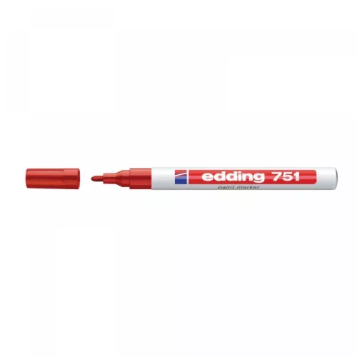 Lakkmarker 1-2mm, kerek Edding 751 piros