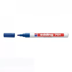 Lakkmarker 1-2mm, kerek Edding 751 kék