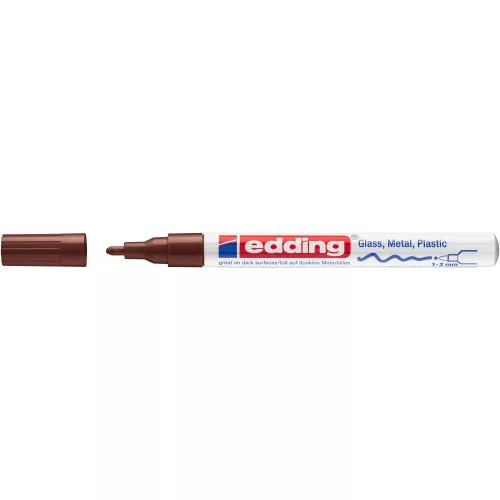 Lakkmarker 1-2mm, kerek Edding 751 barna