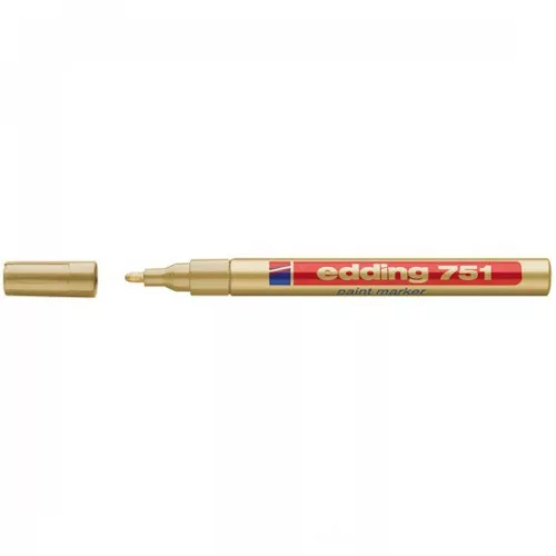Lakkmarker 1-2mm, kerek Edding 751 arany